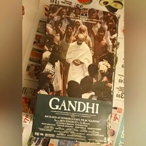 VHS two tape set movie Gandhi